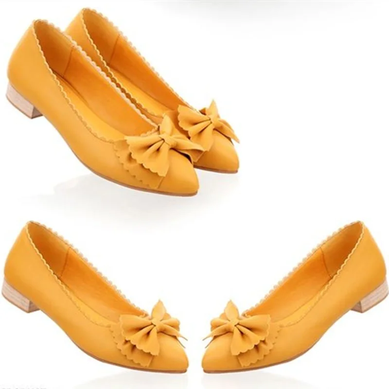 

Spring Ladies Sweet Bow Square Low High heels Plus size 47 48 Narrow Pointed toe Nude Pumps Dress Princess Girls Dating Shoes