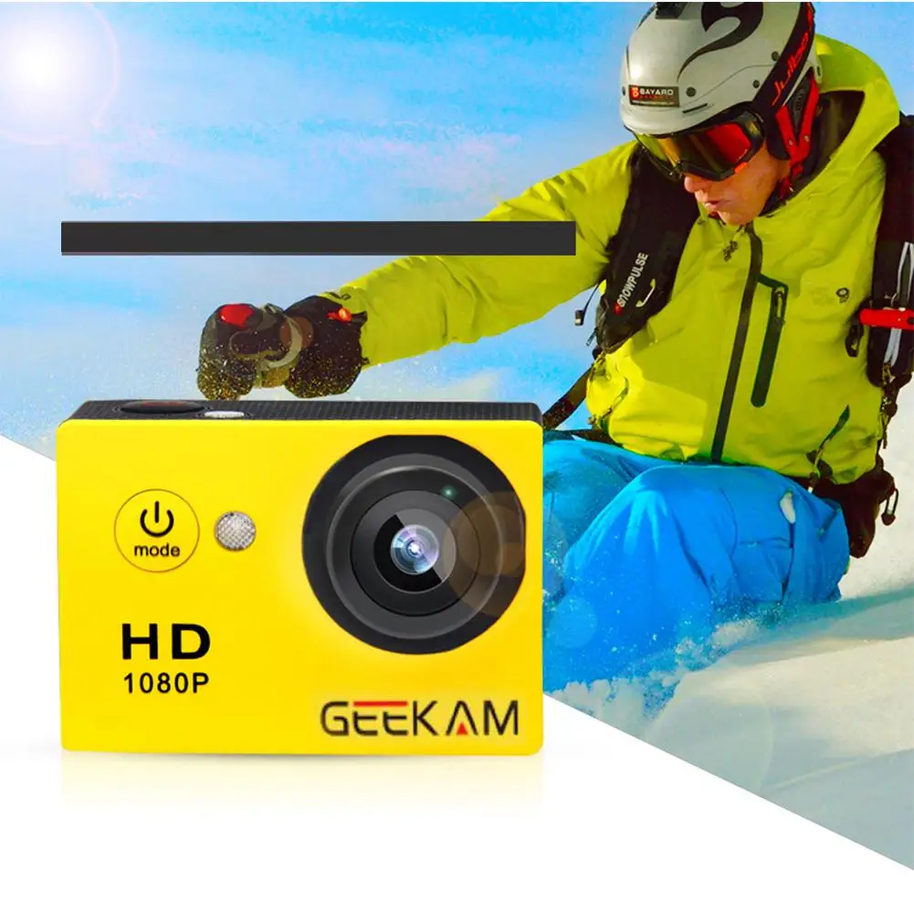 Экшн камера GEEKAM A9 1080P 140D Full HD 2 0 дюймов водонепроницаемая мини Otdoor Спортивная DVR