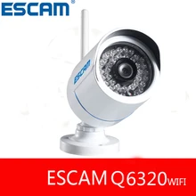 ESCAM Q6320WIFI 720 P HD Инфракрасный водонепроницаемая камера Пули wi-fi ВИДЕОНАБЛЮДЕНИЯ ip-камера сигнализация беспроводной домашней безопасности