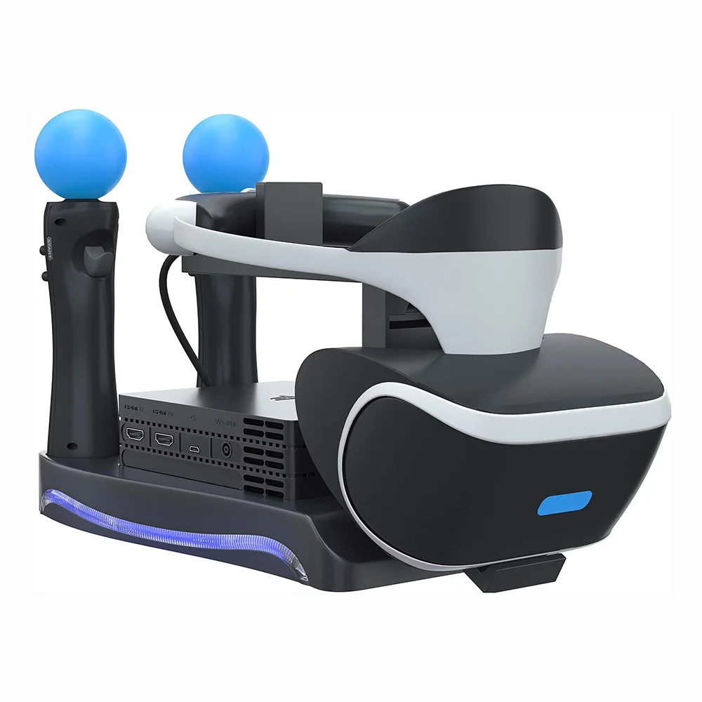 

PSVR Storage Stand Holder For PS4 VR PS VR Headset 2th Generation + Charging Station Display Cradle For PS Move Showcase