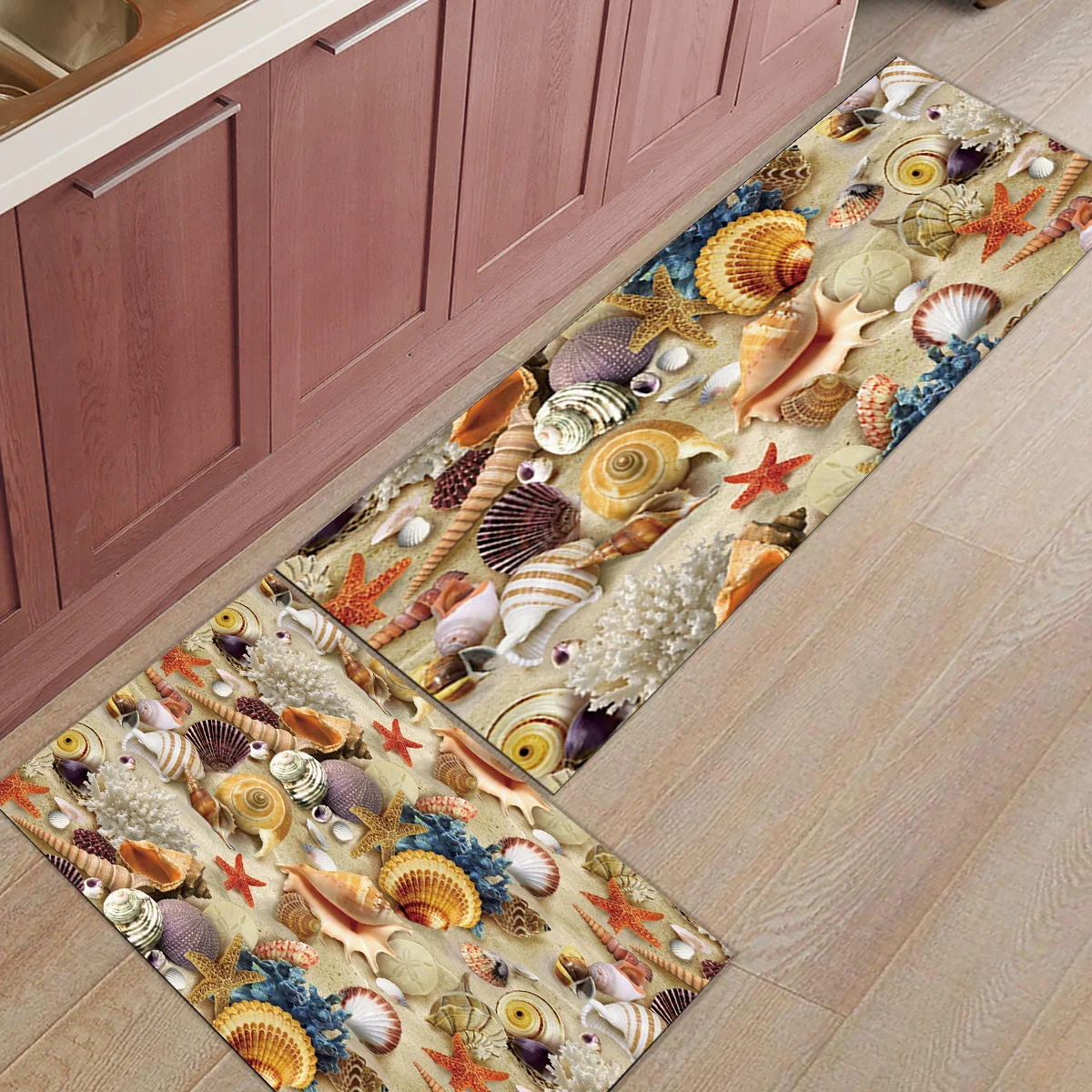 Пляжная ракушка Морская звезда под домашним питомцем миска для воды еды аксессуары для ванной комнаты Набор грязи мусор грязи Траппер сапог скребок для обуви воды