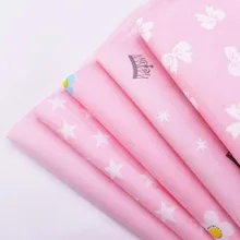 Розовый серии чистый хлопок, саржа ткани вышитая картина Материал собственноручных Ткани в стиле пэчворк хлопковая ткань для шитья для постельных принадлежностей