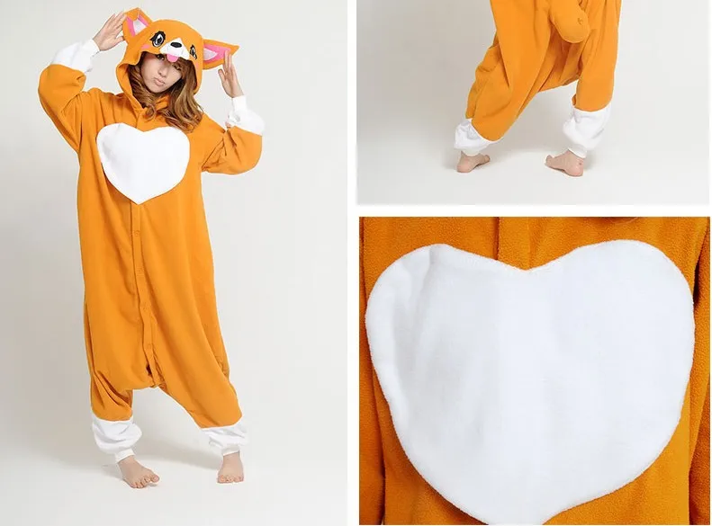 Милые Животные Собака Щенок корги Onesie Одна деталь комбинезон для взрослых Для