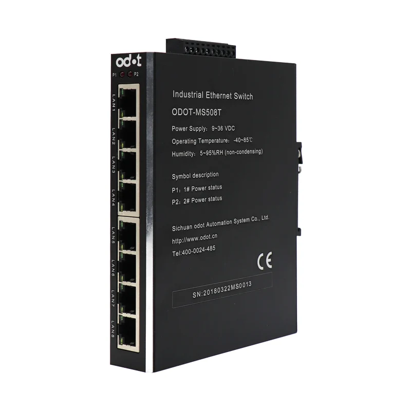 

Installation of 8 Ports 100 Mbp Non-managed Wide Temperature and Wide Pressure Guideway for Industrial Network Switches