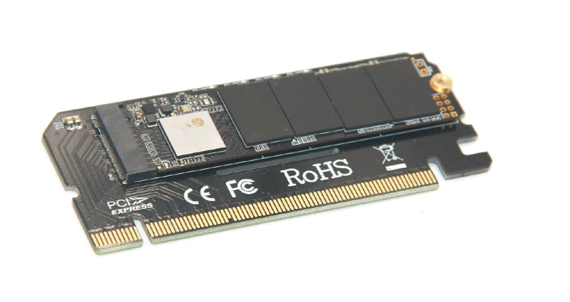 M.2 NVMe SSD NGFF к PCIE 3,0X16 адаптер с светодиодный M ключ интерфейсная карта Suppor PCI Express 3,0x4 Размер 2230-2280 m.2 полная скорость