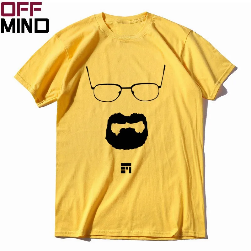 OFFMIND, хлопок, короткий рукав, heisenberg, Мужская футболка, летняя, свободная, breaking bad, Мужская футболка, крутая футболка, футболки BR0131 - Цвет: BR0131OM-YEW