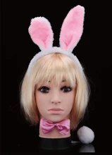 Déguisement de mascarade pour la journée des enfants, accessoires de performance, jeu, oreilles de lapin, trois pièces, formes d'animaux