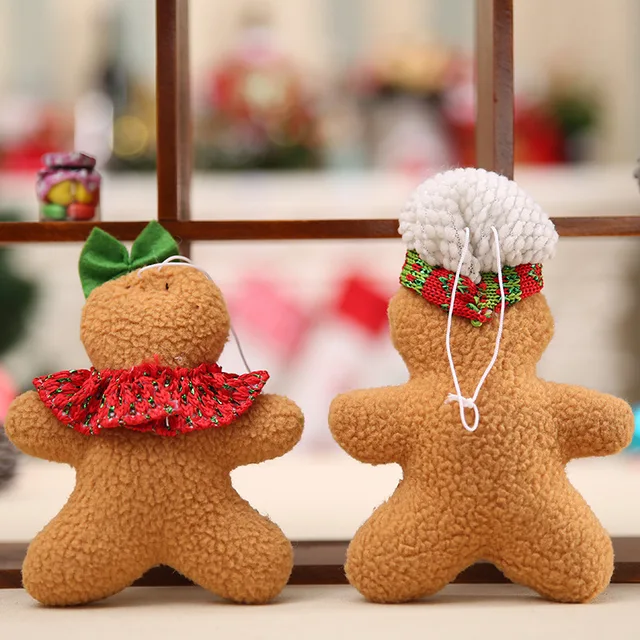 2pcsset christmas gingerbread man boy girl doll pendant cloth new years christmas tree home - Christmas Gingerbread Men Decorations 2pcsset christmas gingerbread man boy girl doll pendant cloth new years christmas tree home - Christmas Gingerbread Men Decorations