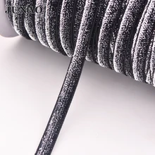 JUNAO 5 ярдов* 10 мм серебристо-черная лента ручной работы лента подарочная упаковка банты для волос украшение для свадебной вечеринки Сделай Сам одежда для рукоделия