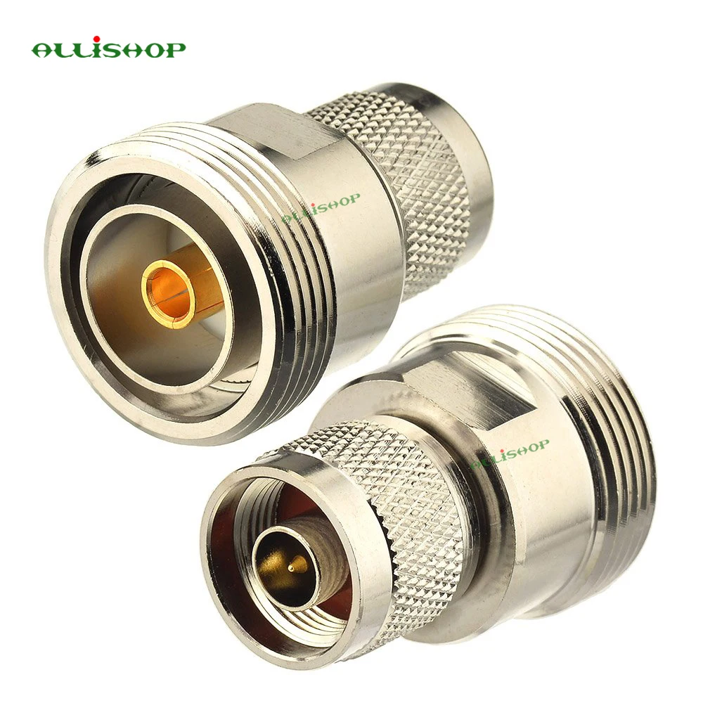 

ALLISHOP N Plug Male to 7/16 DIN Jack Female RF Coaxial Connector Adapter 7/16 DIN Female to N Male Adapter for Network Antenna