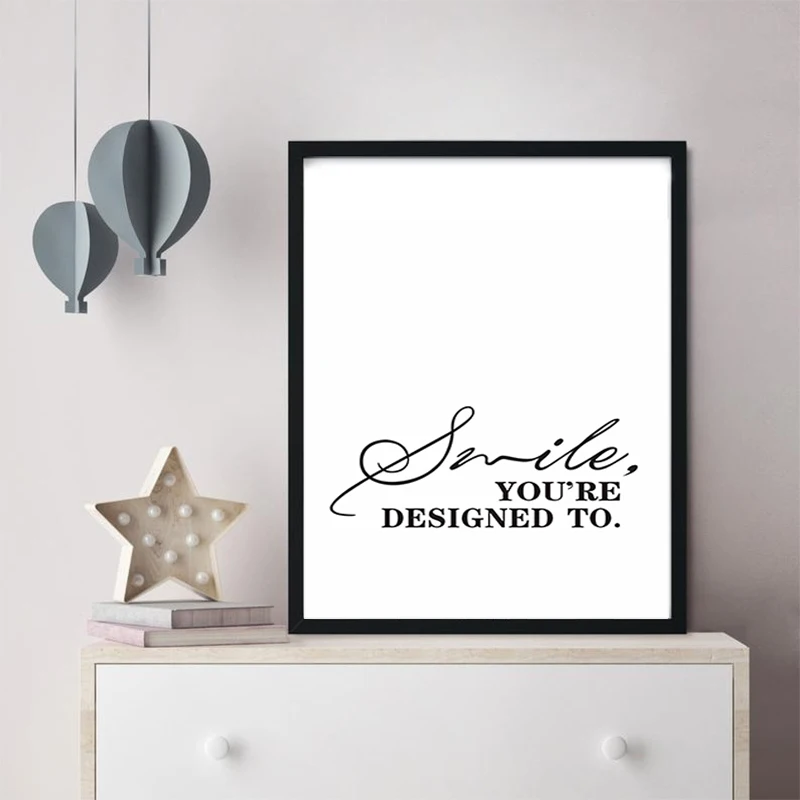 Картина на холсте Smile You черно белая вдохновляющая фотография|art print|wall art printart painting