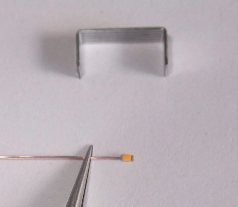 

Q0603WW WARM WHITE 20pcs 0.1mm Enameled Copper Wire Wired Leads Pre-soldered SMD Led 0603 Model Layout Car DIY NEW