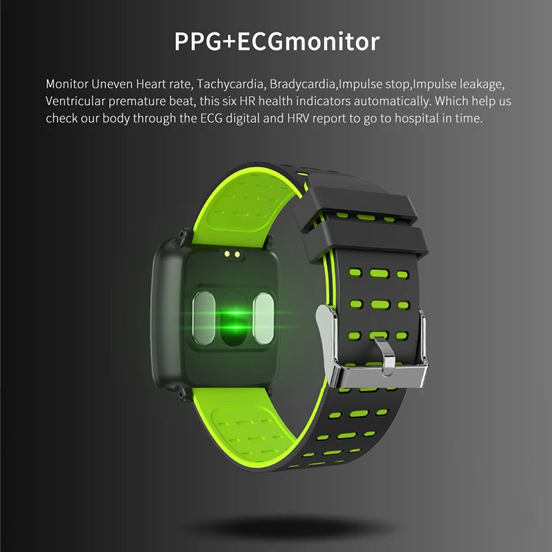 Смарт браслет k02 ecg ppg часы с кровяным давлением водонепроницаемый смарт для