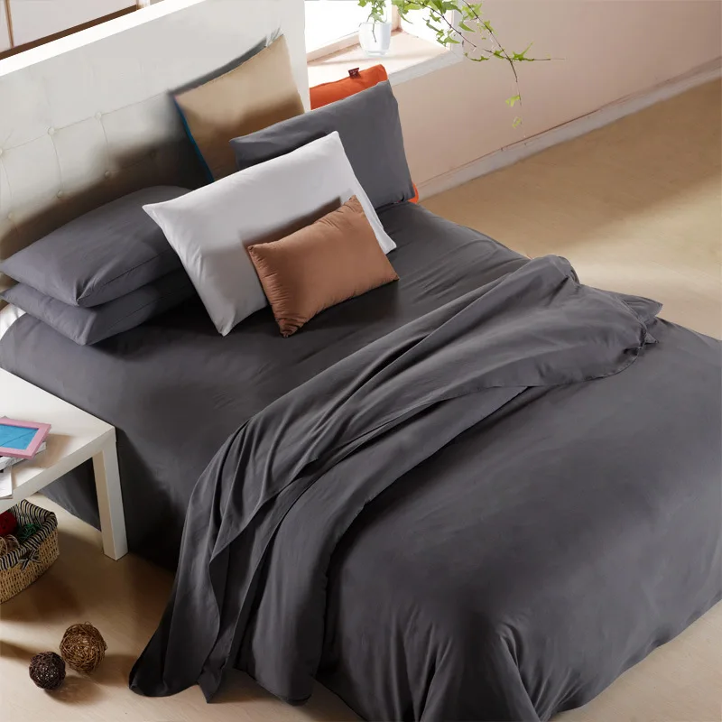 Purple Comforter Shell Bed Sheet Set School Hotel Duvet Cover