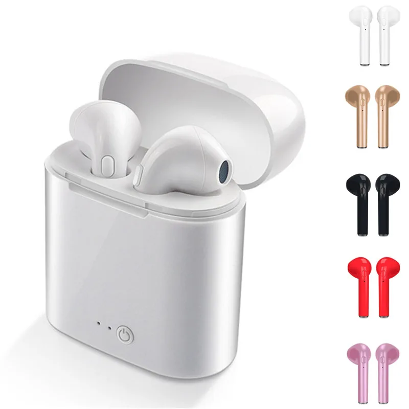 

i7s TWS Wireless Headphones In Ear bluetooth headset Earbuds Wireless Bluetooth Earphone For Iphone With Charging Box Air Pods