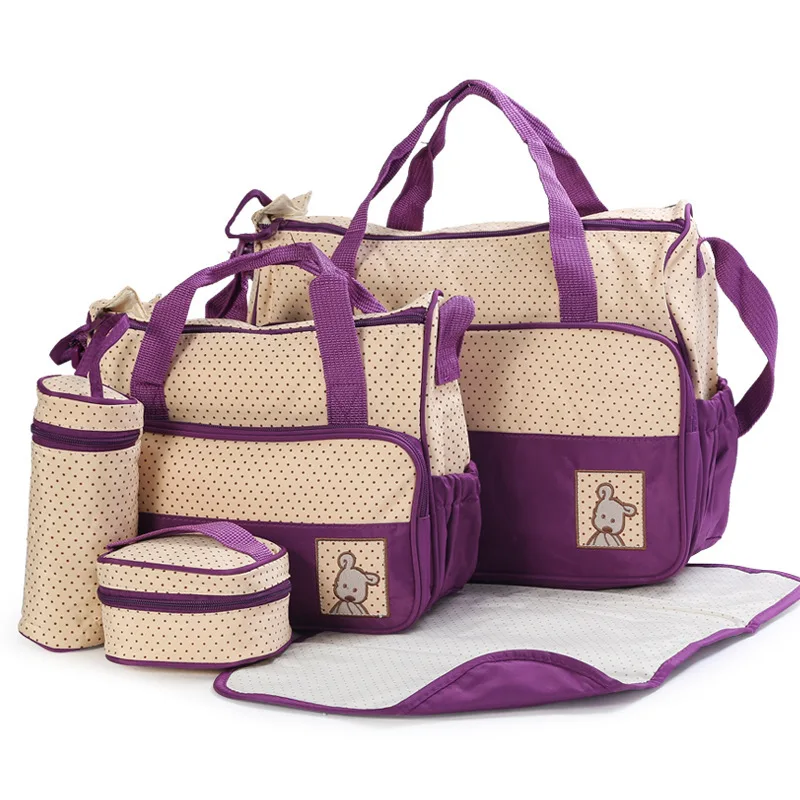 

1 Pcs 8 Colors Comfortable Convince Soft 5 Each Set Hand Bag Diaper Nappy Durable Bags Mummy Baby Bags As Baby Care To Mama