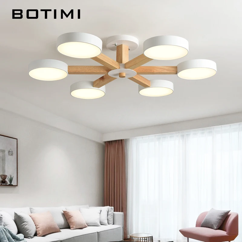 Потолочная люстра BOTIMI 220 В 110 для гостиной современный белый круглый блеск