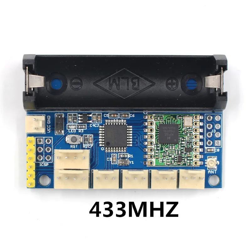 1 шт. 433 МГц/868 МГц/915 МГц lora модуль SX1278SX модуль ATmega328P Беспроводной набор "сделай сам" для Arduino pro mini с 14500 аккумуляторы чехол - Цвет: 433MHZ
