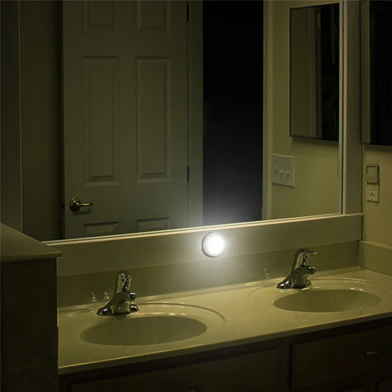 

Mini 10Leds LED Night Lamp AAA Battery Operated IR Infrared Motion Sensor night Light for Drawer Cabinet Cupboard Wardrobe