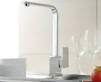 

Kitchen Faucets Brass Kitchen Sink Water Faucet 360 Rotate Swivel Faucet Mixer Single Holder Single Hole Mixer Tap