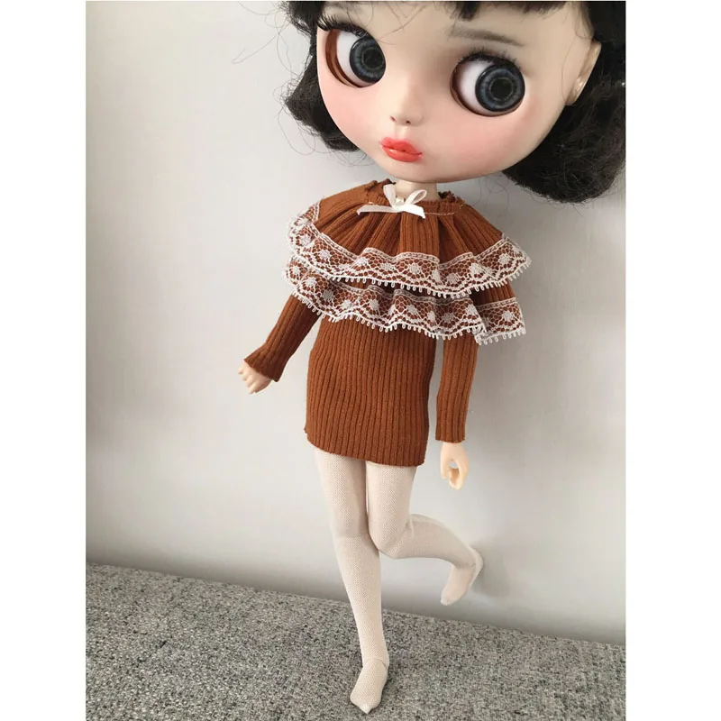 1 шт. Милая 1/6 Blyth Одежда для кукол Outifts для Barbies, Azone S, Obitsu 24 Куклы Аксессуары для одежды ручной работы