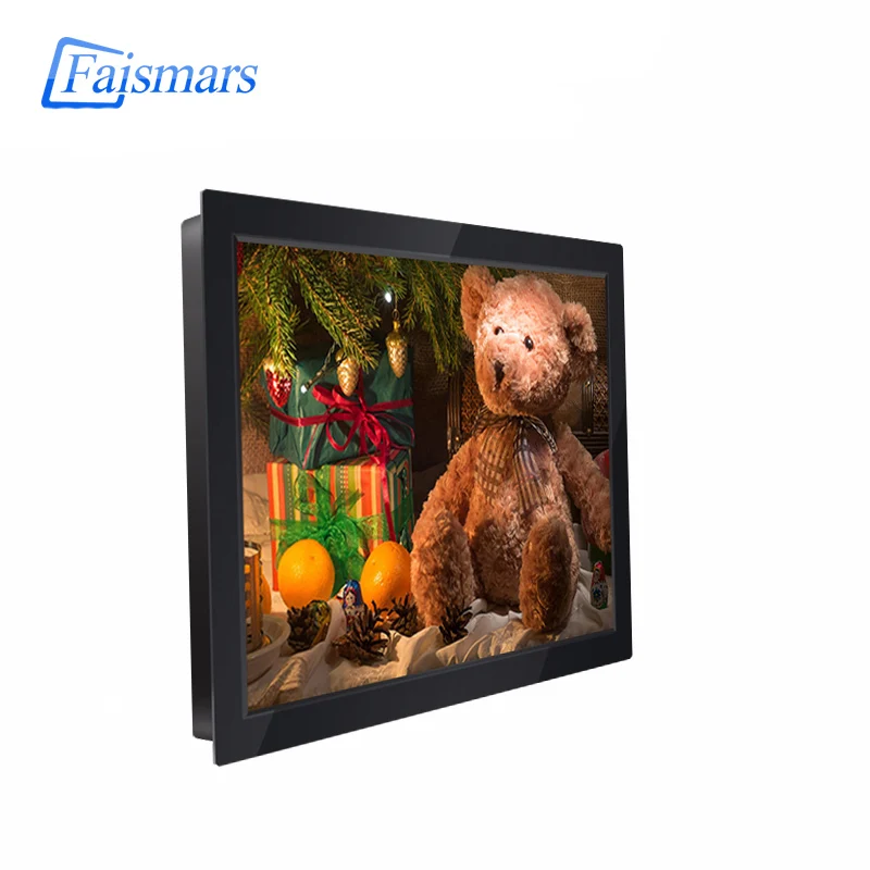 

M121-RF02R/ Faismars 12.1 inch 1400*1050 resistive touch screen Snap-in type Monitor 12.1 inch rack mount touch screen monitor