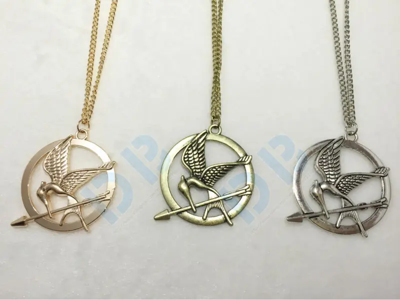The Hunger Games Mockingbird Necklace,Jay Pendant,Mocking Alloy Jewelry