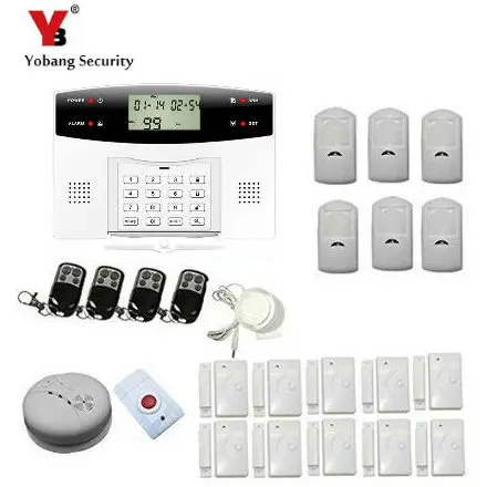 Модуль gsm компании yobangsecurity смс, беспроводной голос дома охранной сигнализации Системы Engli Дым пожарный извещатель Русский Испанский Французский Итальянский