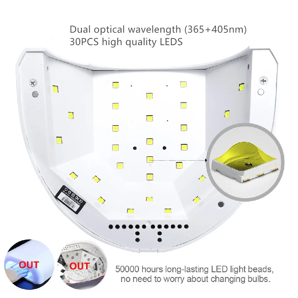 SUN1 УФ светодиодный светильник SUNUV SUNone сушилка для маникюра отверждения ногтей Гель-лак профессиональные инструменты для ногтей