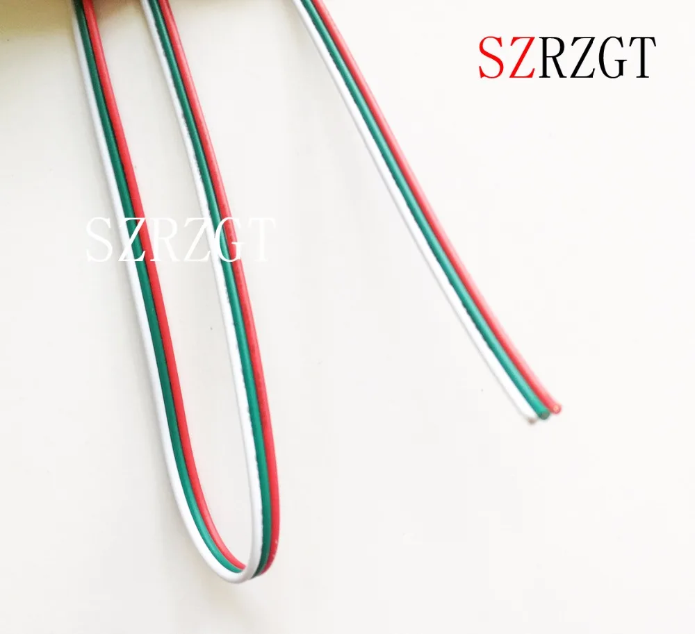 3pin расширенный кабель 22 AWG светодиодные полосы провода Удлинительный разъем Луженый провод электронный провод подключения prower