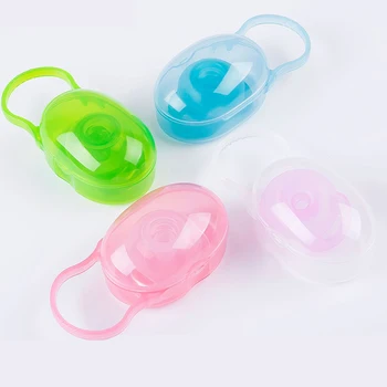 

1Pc Soild Portable baby pacifier Box Kids Pacifier Nipple Cradle Case Holder Travel Storage Box Baby Infant Pacifiers holder