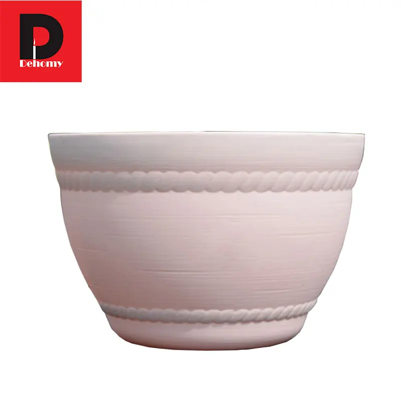 Dehomy 15*10CM FlowerPot Colorful Bowl Type Resin Flower Pots Multi-flower Pot Simple Creative Without Tray Flowerpo | Дом и сад