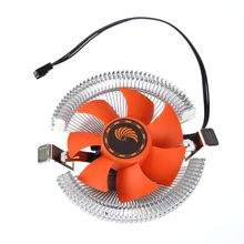 Оранжевый ПК кулер для процессора охлаждающий вентилятор Радиатор для Intel LGA775 1155 AMD AM2 AM3 754 Охлаждающие вентиляторы для процессора Поддержка дропшиппинг