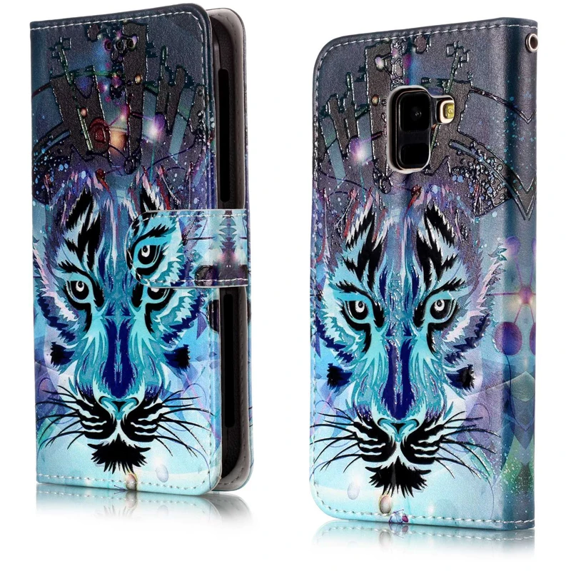 Для Samsung galaxy A8 2018 чехол для смартфона capa GalaxyA8 Многофункциональный рельефный