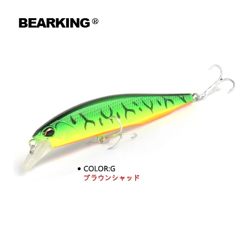 Retail Bearking 2016 hot model fishing lures hard bait 7color for choose 100mm 14.5g  minnow,quality professional minnow