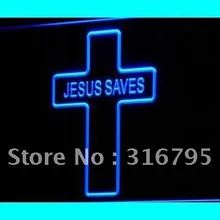 I352 Спаситель Иисус домашний декор дисплей светодиодный неоновый свет знаки включения/выключения 20+ цвета 5 размеров