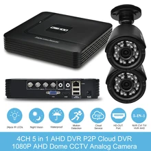 OWSOO 4CH видеонаблюдения Камера Системы 1080 P гибридный 5 в 1 цифровой видео Регистраторы с 1080 P AHD пуля Водонепроницаемый CCTV Камера