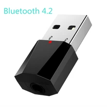 USB беспроводной Bluetooth 4,2 3,5 мм аудио стереоресивер для автомобиля дополнительный громкоговоритель наушников