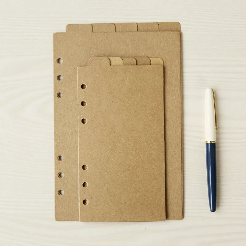 

Filofax a5 a6 loose-leaf paper index paper loose-leaf 5 sheets cowhide paper
