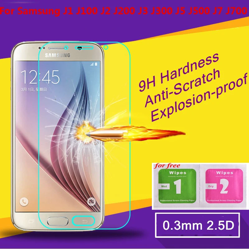 2 шт./лот Защитная пленка для экрана Samsung Galaxy JI J2 J3 J5 J7 передней панели телефона