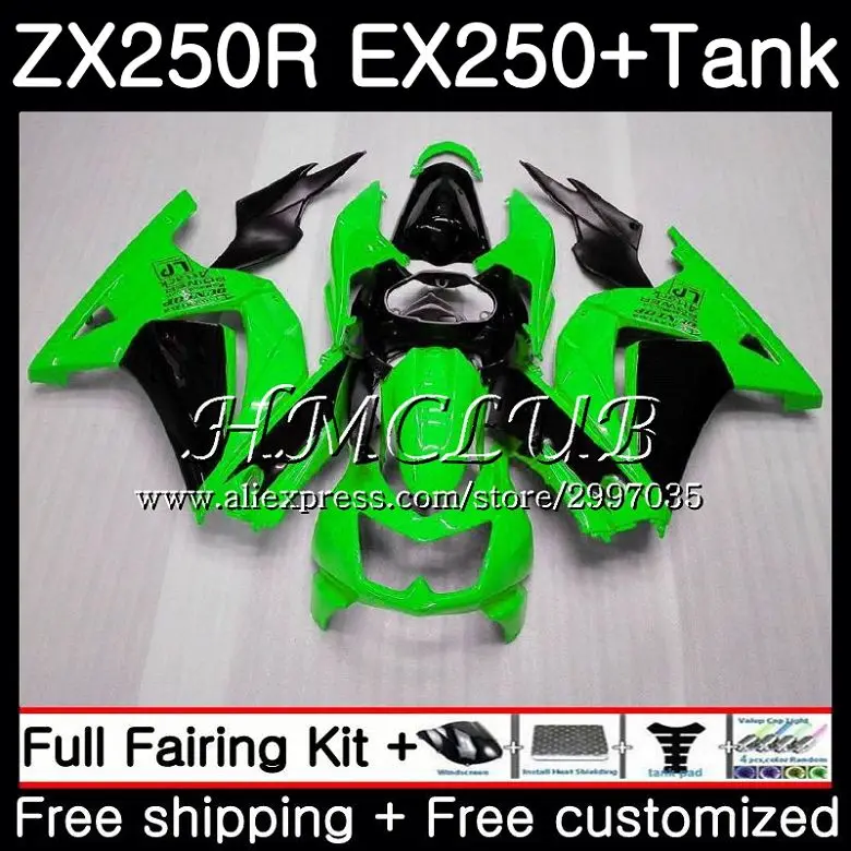+Tank For KAWASAKI NINJA ZX250R Green black EX250 2008 2009 2010 2011 2012 46HC.6 ZX-250R ZX 250R EX 250 08 09 10 11 12 Fairing +Tank For KAWASAKI NINJA ZX250R Green black EX250 2008 2009 2010 2011 2012 46HC.6 ZX-250R ZX 250R EX 250 08 09 10 11 12 Fairing