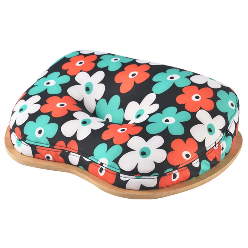 Laptop Table Multifunction Knee Lap Desk for 14 Inch Computer Phone Flip Portable Outdoor Headrest Office Home Nap Pillow - Цвет: Flower