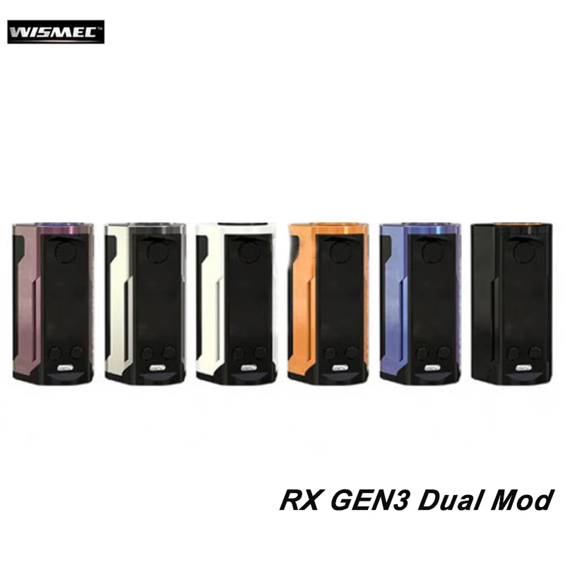 

Wismec Reuleaux RX GEN3 Dual Box Mod Vape 230W Support GNOME King Atomizer With WM01 Coil Electronic Cigarettes Mod