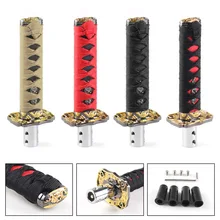 JDM style court samouraï épée pommeau de levier de vitesse manette de vitesse 150mm métal lesté Sport Katana pommeau de levier de vitesse