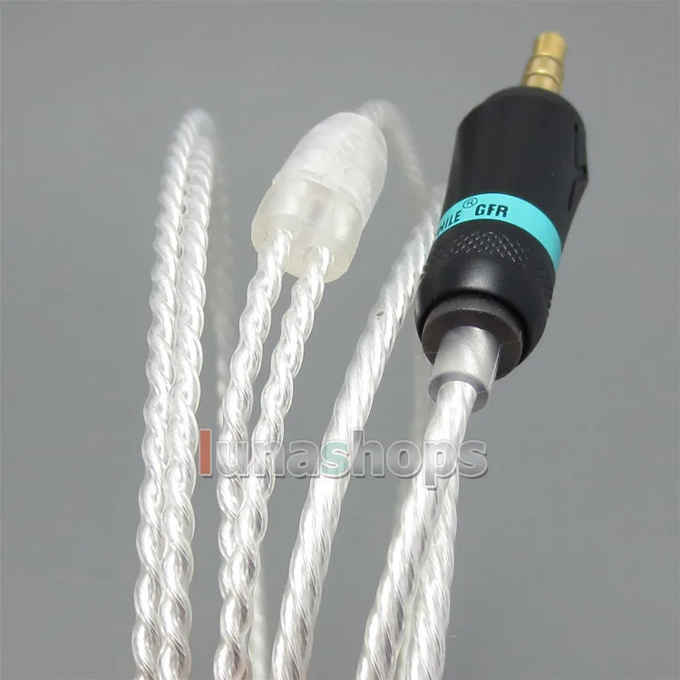 LN004817 3 5mm 5N OCC Silver Plated Headphone Cable For Sennheiser HD414 HD420 HD425 HD430 HD440 HD442 HD450 II SL