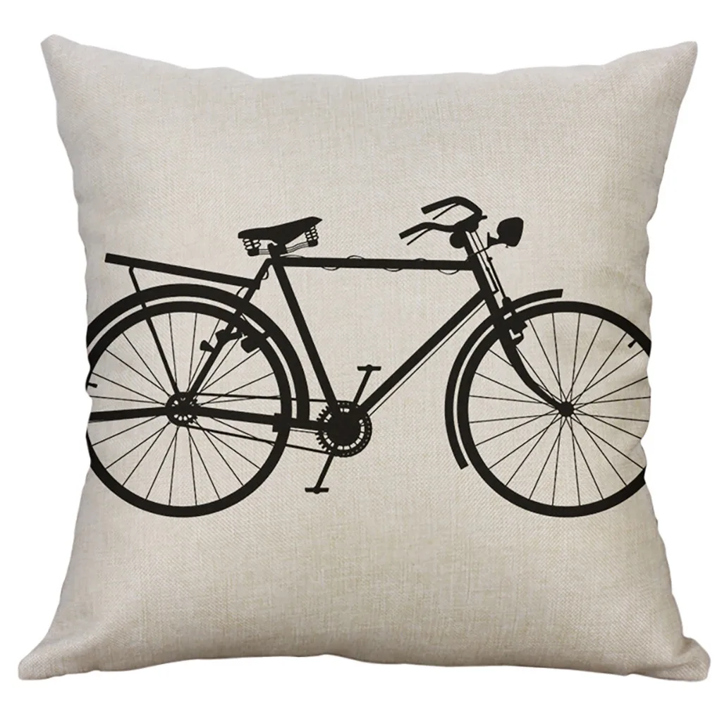 Велосипедная подушка крышка 40*40 см наволочка винтажная велосипедная Подушка Наволочка для дивана домашние декоративные подушки