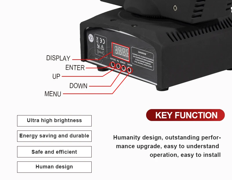 Emissor de Luz 2 Pcs 60 w 7 Diodo Spot Gobos Moving Head Light Dmx 9 e 11 Canais Luz e mestre escravo e auto Run e som Controlador Transporte Rápido 8 High Quality machine tomato