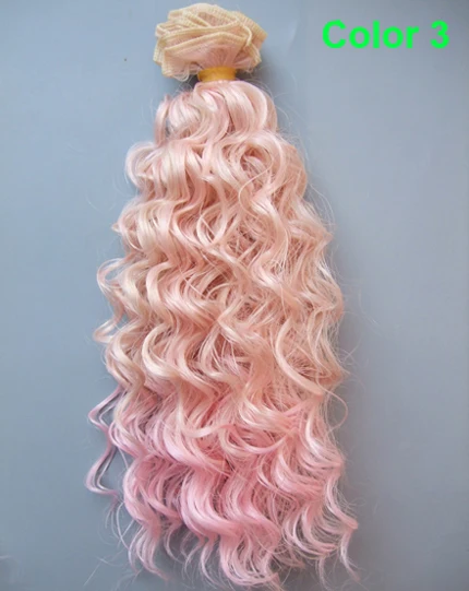 25cm small curly thick doll hair 1/3 1/4 1/6 BJD extension SD OD BJD doll wigs diy 8