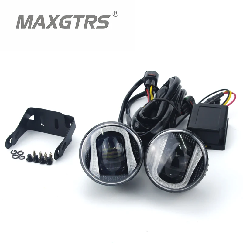 2x 2 5 3 5 Inch With CREE LED Chips Car Fog Light font b Lamp