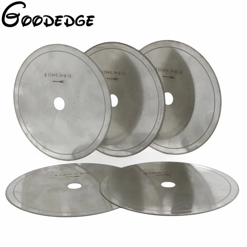 5Pcs 6" inch Super Thin Diamond Lapidary Saw Blade Gems Cutting